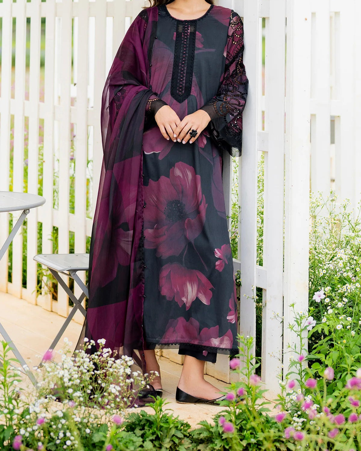 Baroque UF-4214 – Digital Printed Lawn Suit