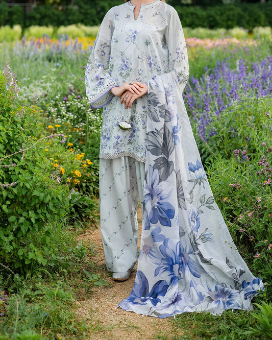 Baroque EMBROIDERED PRINTED LAWN – UF-4223
